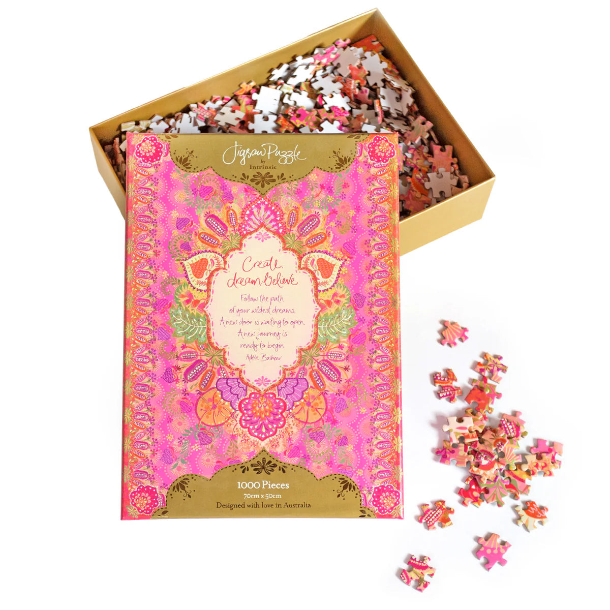 Intrinsic Create Dream Believe 1000 Piece Jigsaw Puzzle Intrinsic Create Dream Believe 1000 Piece Jigsaw Puzzle